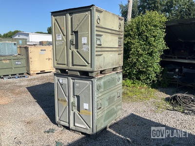 (2) Plastics Research Palcon Pallet Containers