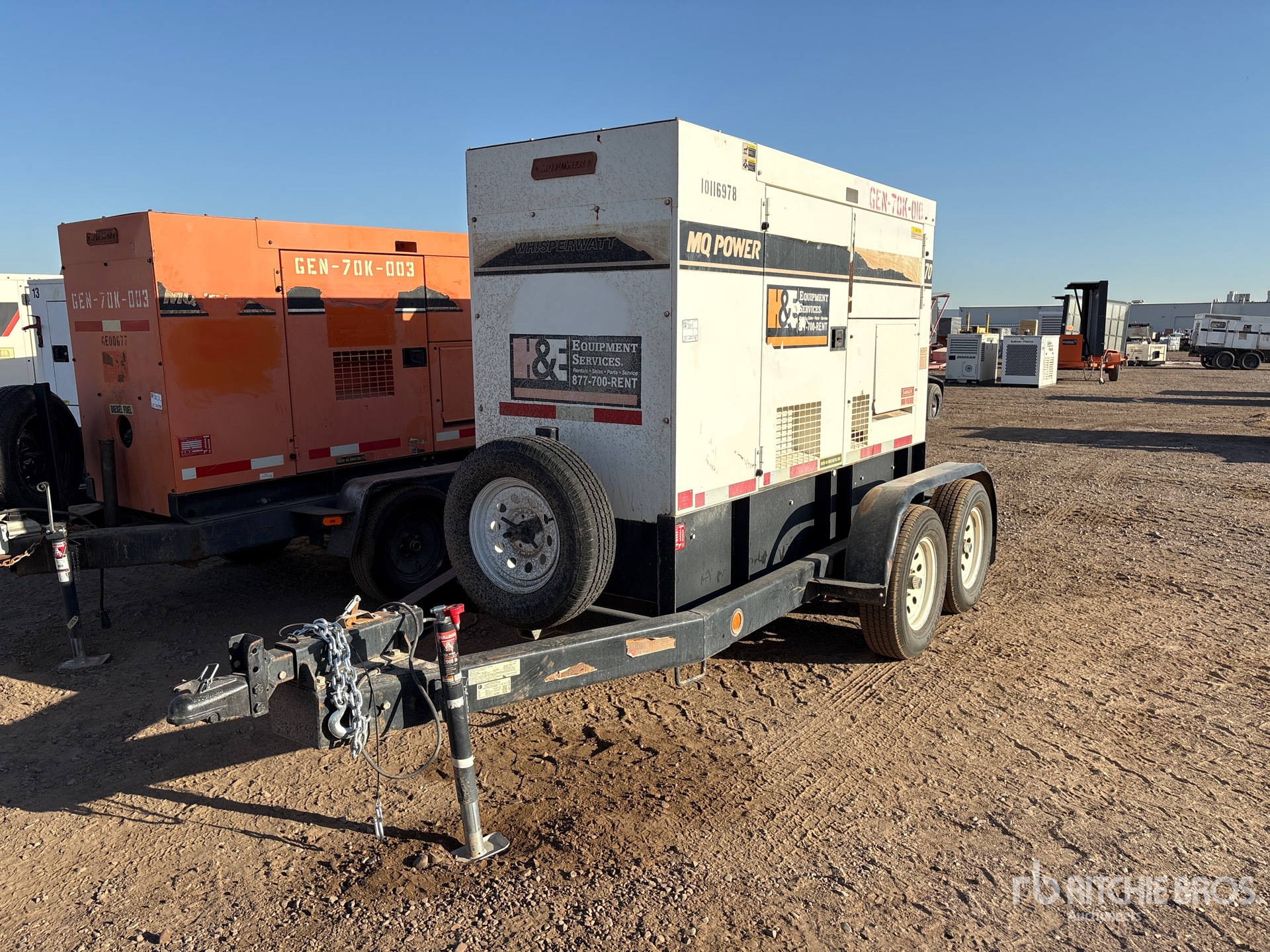 2012 Multiquip DCA70SSJU4i 56 kW Mobile Generator Set