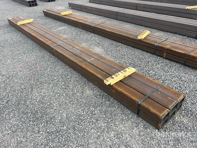 Quantity of (6) 4 In x 6 In Rectangle Tubing (Unused)