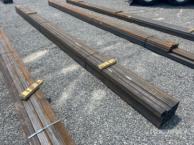 Quantity of (12) 3 In x 3 In Square Tubing (Unused)