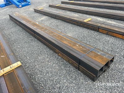 Quantity of (6) 6 In x 6 In Square Tubing (Unused)