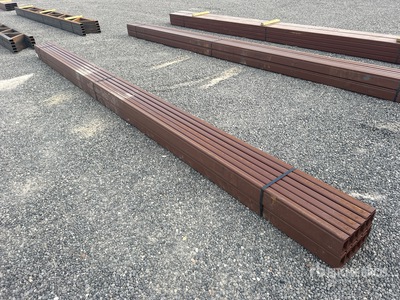 Quantity of 4 In Steel C-Purlin Varios metales (Unused)