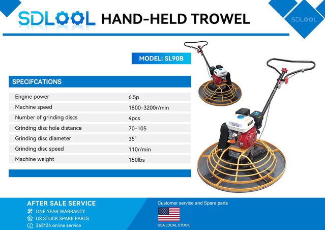 2026 SDLOOL SL90B Power Trowel (Unused)