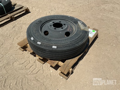Goodyear 10R22.5 Tire w/Wheel