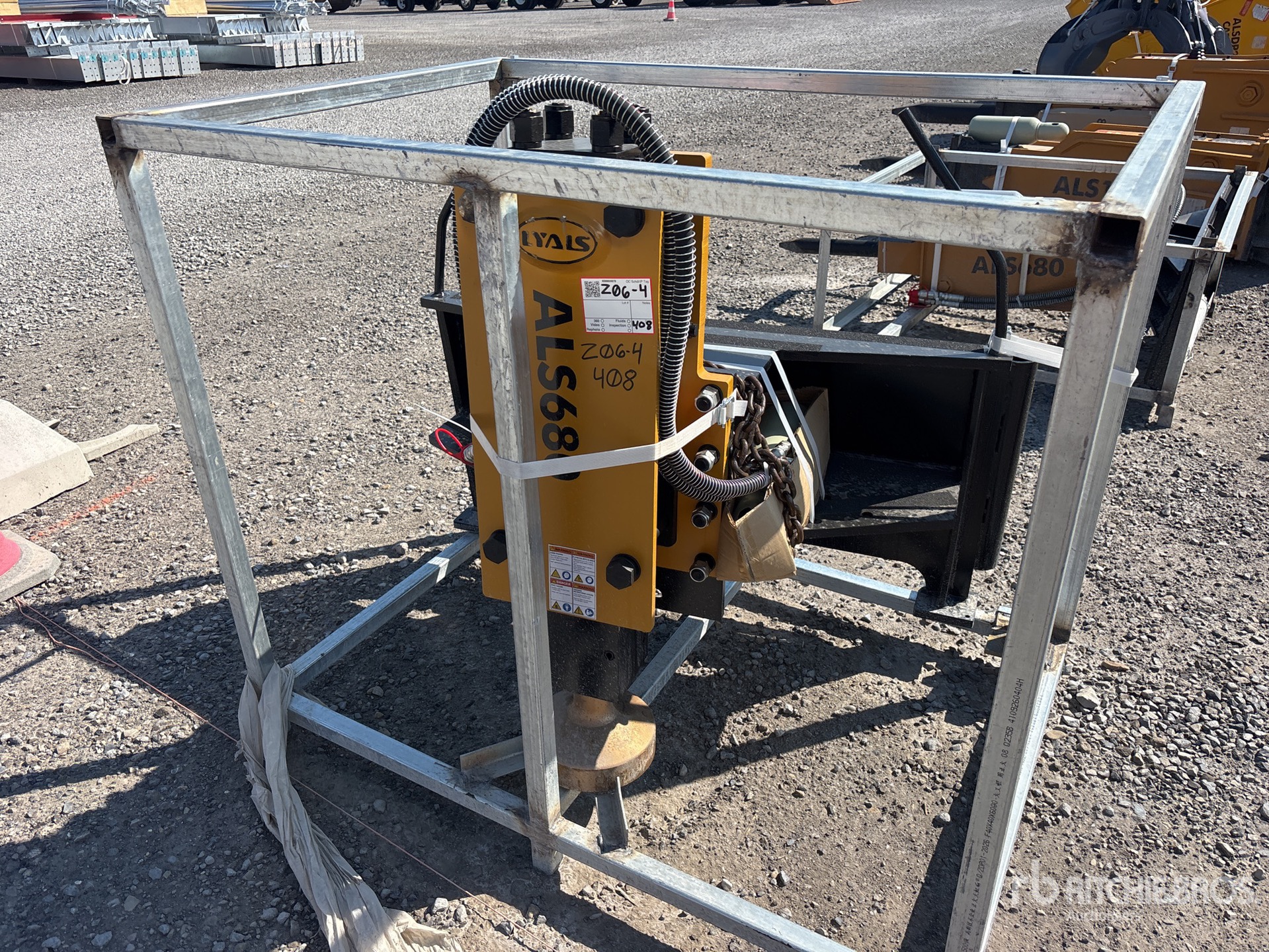 2026 LYALS ALS680 Skid Steer Post Driver