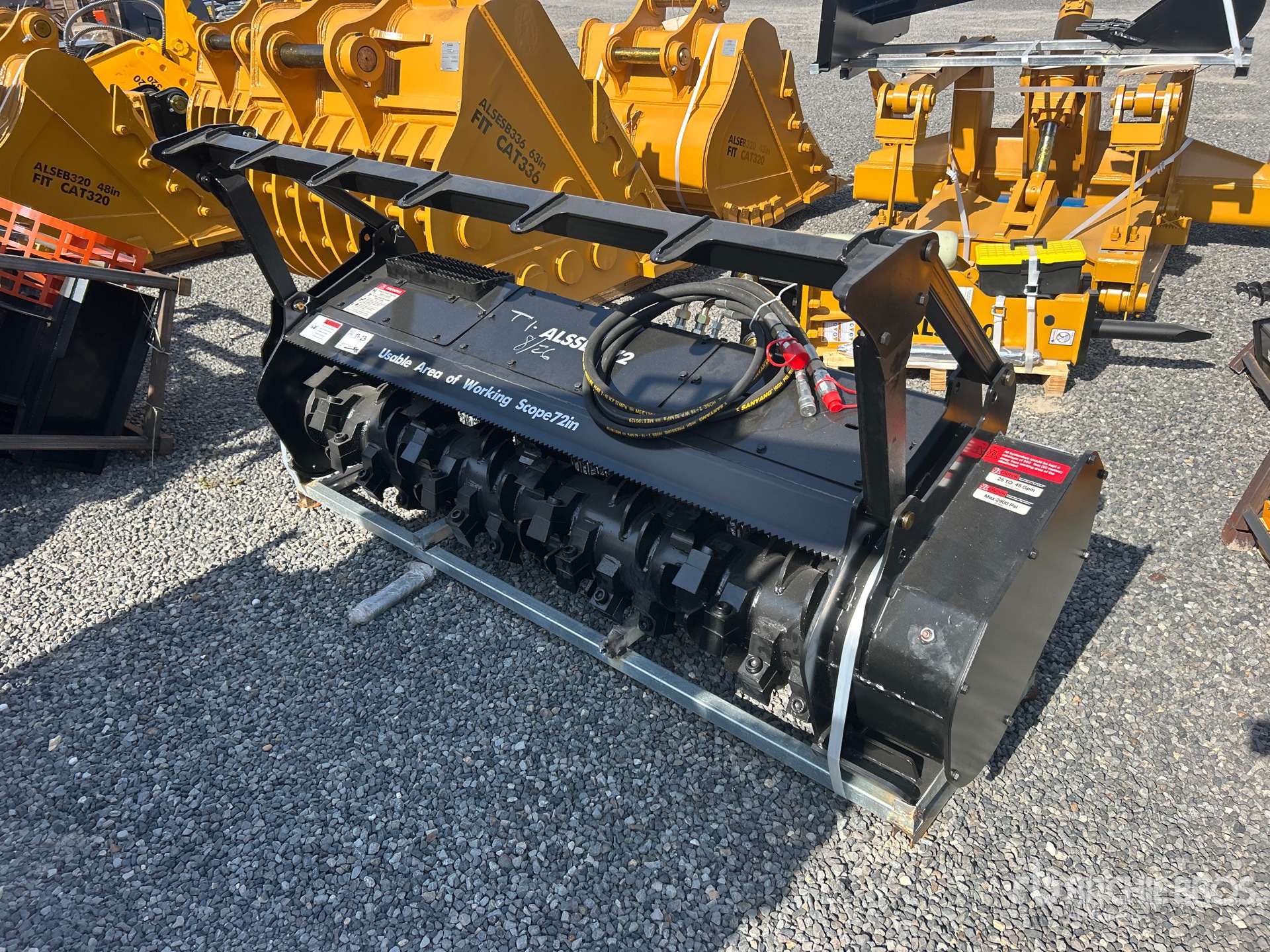 2026 LYALS ALSSDM 72 in Drum Skid Steer Mulcher (Unused)