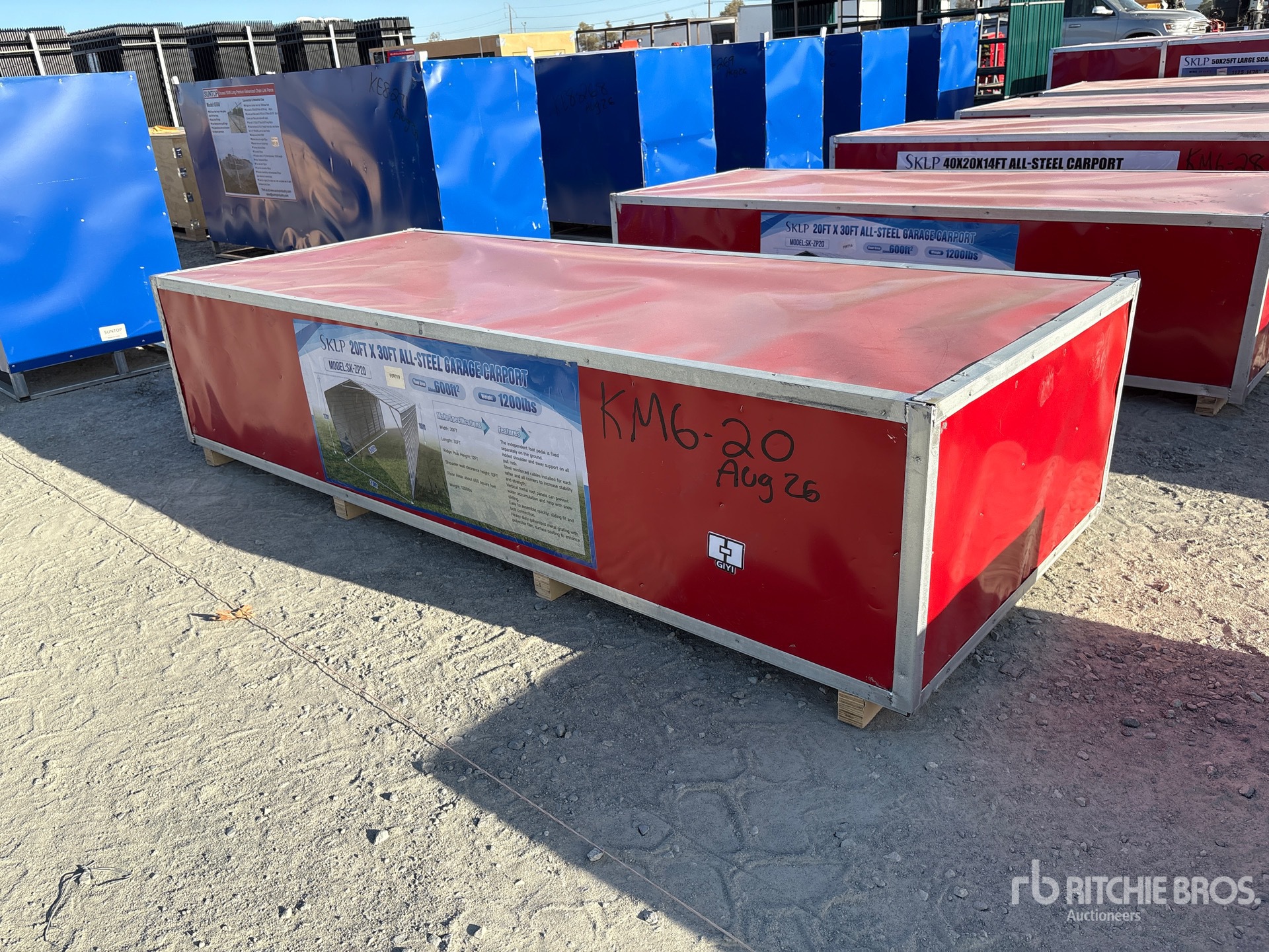 2026 SKLP SK-ZP20 20 ft x 30 ft Carport (Unused)