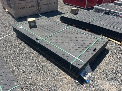 Quantity of (12) 2026 SKLP SK-LJB12 8 ft x 4 ft Polyethylene Sheet Ground Protection Mats (Unused)