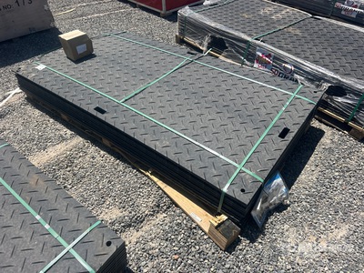 Quantity of (12) 2026 SKLP SK-LJB12 8 ft x 4 ft Polyethylene Sheet Ground Protection Mats (Unused)