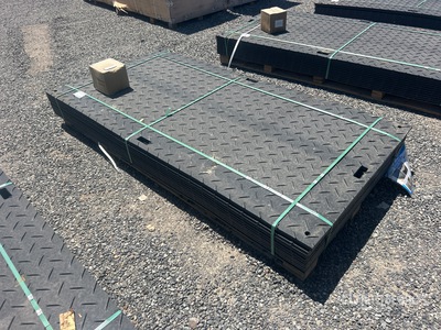 Quantity of (12) 2026 SKLP SK-LJB12 8 ft x 4 ft Polyethylene Sheet Ground Protection Mats (Unused)