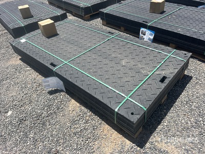 Quantity of (12) 2026 SKLP SK-LJB12 8 ft x 4 ft Polyethylene Sheet Ground Protection Mats (Unused)