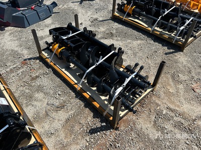 Quantity of (8) 2026 VICSEC VCA-8 Mini Excavator Attachments, Rake, Ripper, Grabber, 12in, 16in , Auger, 8in Narrow Bucket, 24in 32in Bucket, Quick Couple (Unused)
