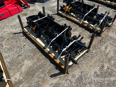 Quantity of (8) 2026 VICSEC VCA-8 Mini Excavator Attachments, Rake,Ripper, Grabber 12in16in Auger, 8in Narrow Bucket 24in 32in Bucket, Quick Coupler (Unused)