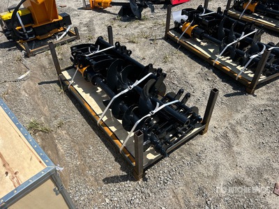 Quantity of (8) 2026 VICSEC VCA-8 Mini Excavator Attachments Rake Ripper Grabber 12in 16in Auger, 8in Narrow Bucket 24in 32in Bucket Quick Coupler (Unused)