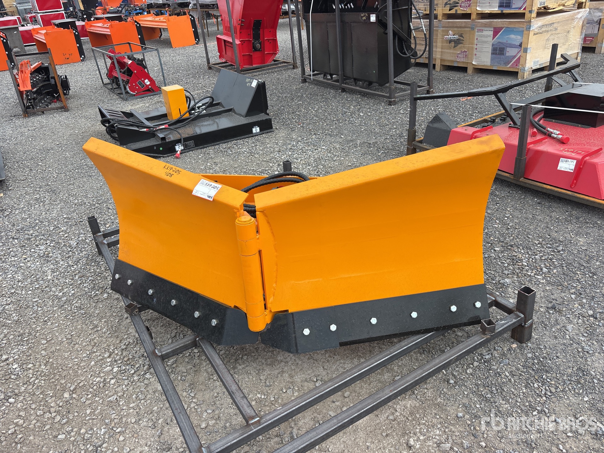 2026 GIYI GY-VSB74 Mini V-Shaped Skid Steer Snow Blade (Unused)