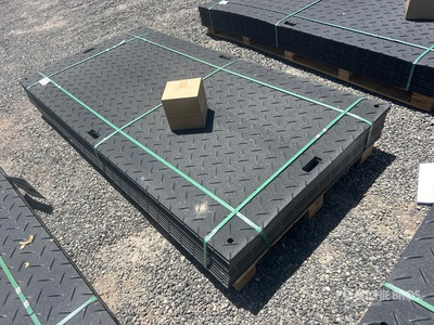 Quantity of (12) 2026 SKLP SK-LJB12 8 ft x 4 ft Polyethylene Sheet Ground Protection Mats (Unused)