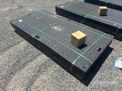 Quantity of (12) 2026 SKLP SK-LJB12 8 ft x 4 ft Polyethylene Sheet Ground Protection Mats (Unused)