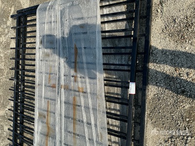 2026 SKLP SK-HLM14 14FT. BI-PARTING WROUGHT IRON GATE Doors (Unused)