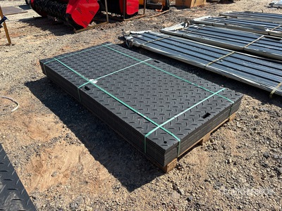 Quantity of (12) 2026 SKLP SK-LJB12 Polyethylene Sheet Ground Protection Mats Divers  (Unused)