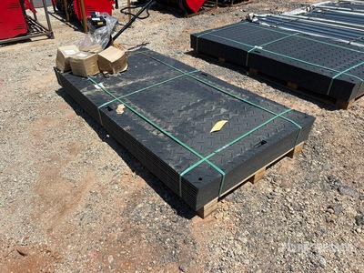 Quantity of (12) 2026 SKLP SK-LJB12 Polyethylene Sheet Ground Protection Mats (Unused)