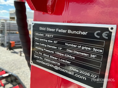 2026 GIYI GY-FB77 Skid Steer Feller Buncher (Unused)