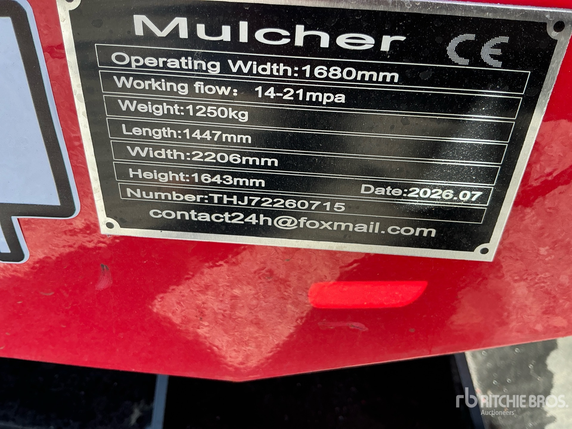 2026 GIYI GY-72X Skid Steer Mulcher (Unused)