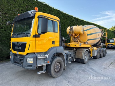 2018 MAN TGS18.420 4x2 W/ Mol Tri/A trailer Mixer Truck