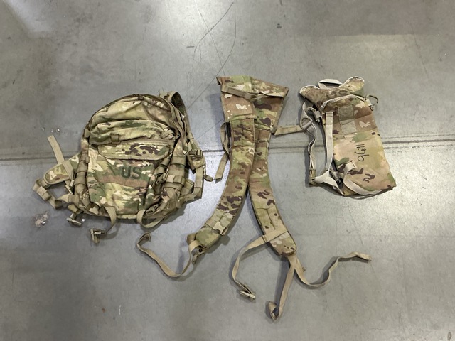 (30) Hydration System Carriers, (26) Assault Packs & (6) Frame Shoulder Straps