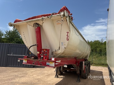2010 Benalu C34CMS01 Semi-Remorque Benne Ronde 3 Essieux Tri/A Démolition End Dump Trailer