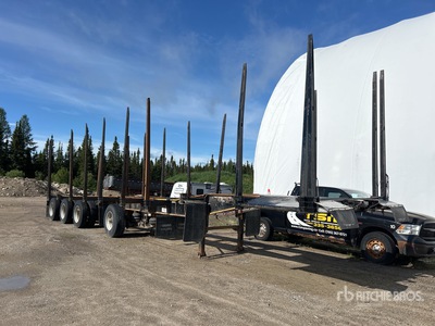 2022 Porcupine DDL150-3A- Stal Quad/A Short Wood w front lift axle مقطورة جذوع