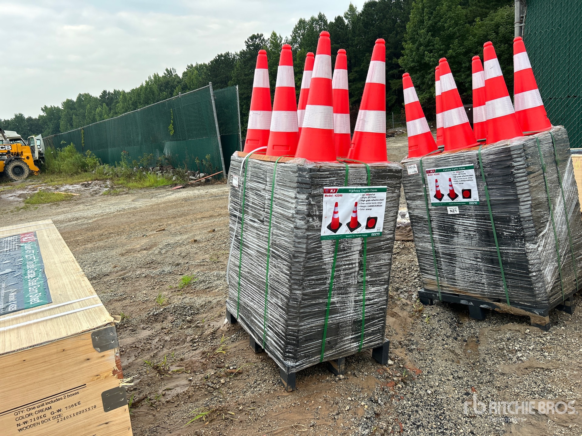 Quantity of (250) 2026 KJ K2250 Traffic Cones (Unused)