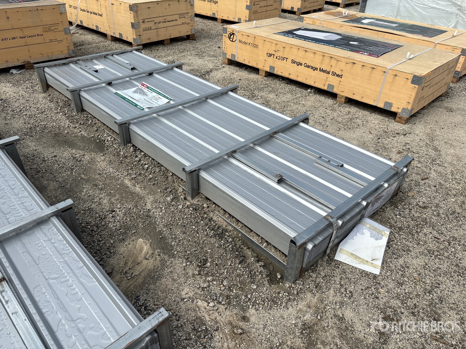 Quantity of (200) 2026 KJ K0310 3 ft x 10 ft Long Galvalume Corrugated Steel Panels (Unused)