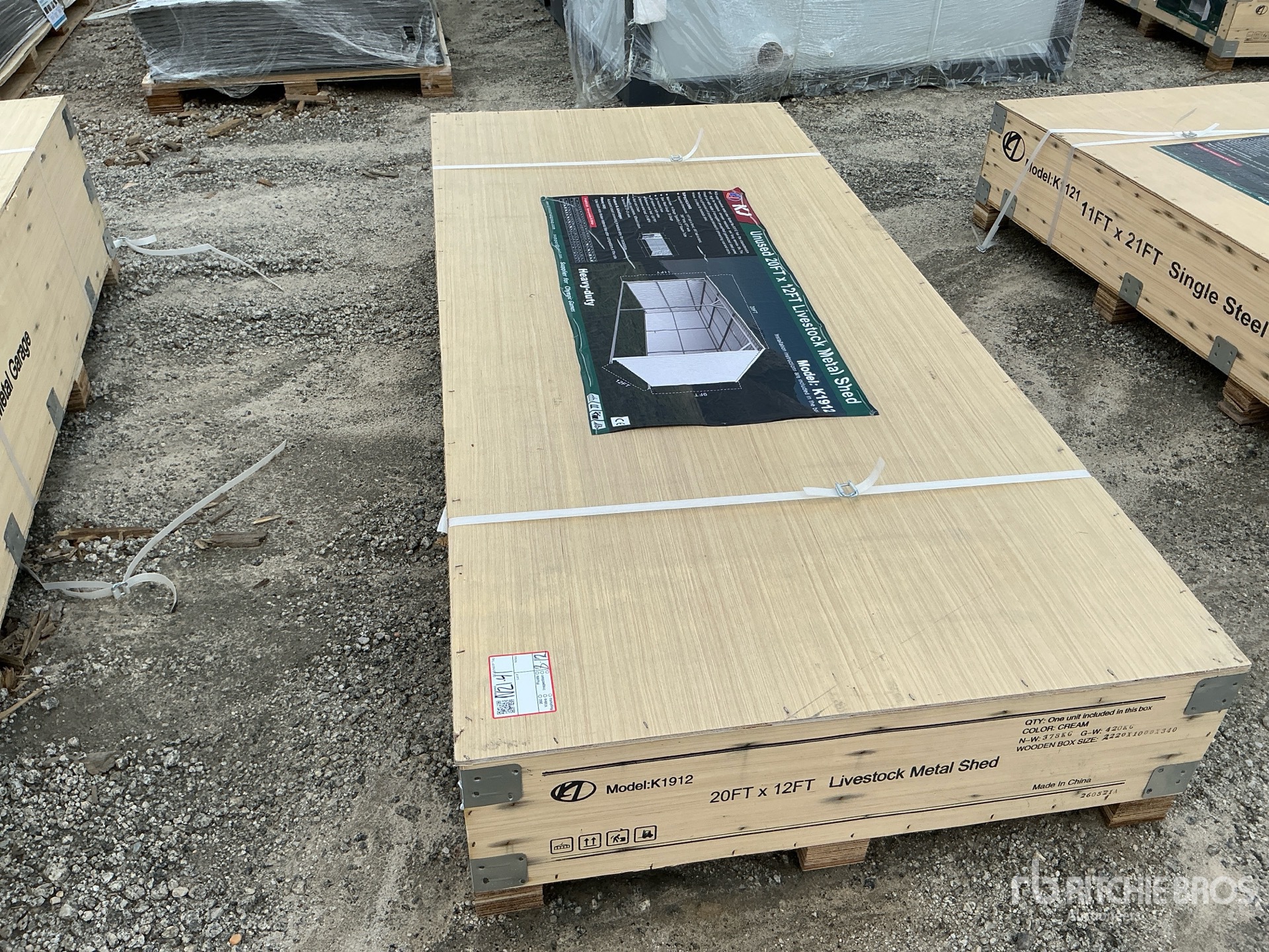 2026 KJ K1912 12 ft x 20 ft Livestock Shelter (Unused)
