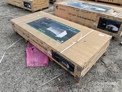2026 KJ K2512 25 ft x12 ft Metal Shed Abri pour le bétail (Unused)