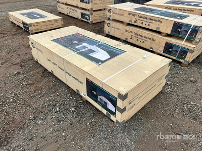 2026 KJ K2223G 22 ft x 23 ft Double Garage Metal Shed (Unused)