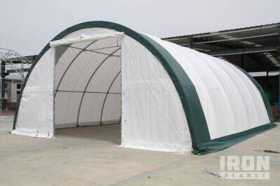 Gold Mountain Storage Shelter  S304015R-PE edge color might be different (Unused)