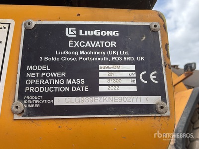 2022 LiuGong 939E-DM Tracked Excavator