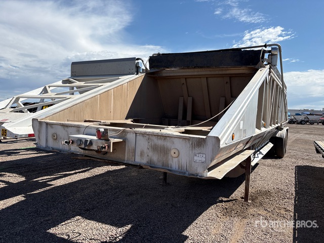 1981 Mate 40 ft T/A Aluminum Belly Dump Trailer