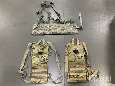 (90) Hydration System Carriers, (6) Frame Shoulder Straps & (4) Assault Panels