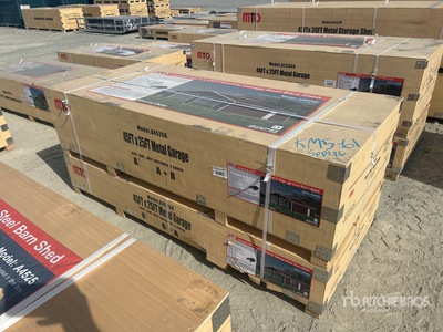 2026 MTO A4525G Double Garage Metal Abri (Unused)