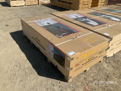 2026 MTO A2223G Double Garage Metal Cobertizo (Unused)