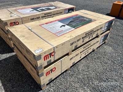 2026 MTO A3325 Double Garage Metal Cobertizo (Unused)