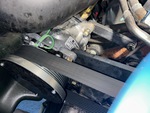 Engine with A/C Compressor