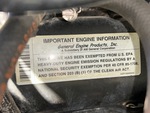 Engine with Emission Certification Label