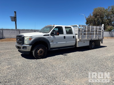 2015 Ford F-550 XL 4x2 Crew Cab Flatbed Truck