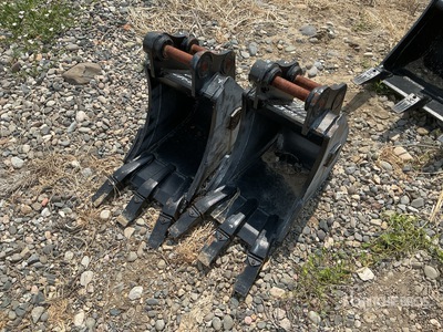 Quantity of (2) 12 in Digging Excavator Bucket - Fits Sany SY16 (Unused)
