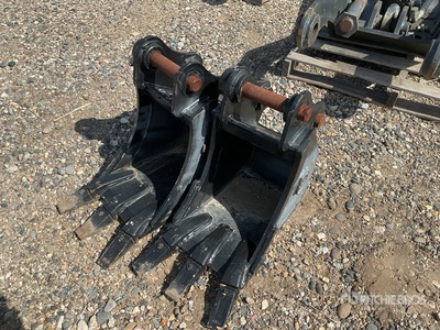 Quantity of (2) Sany 12 in Digging Excavator Bucket - Fits Sany SY26 (Unused)