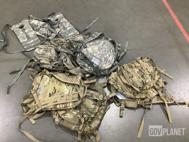 (20) Field Packs, (62) Hydration System Carriers & Assorted Items