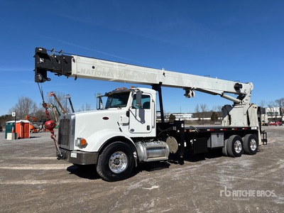 National 9125A 26 ton Straight Boom on 2012 Peterbilt 365 6x4 Boom Truck