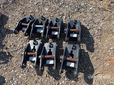 Quantity of (7) Attacco rapido - Fits Sany SY16 (Unused)